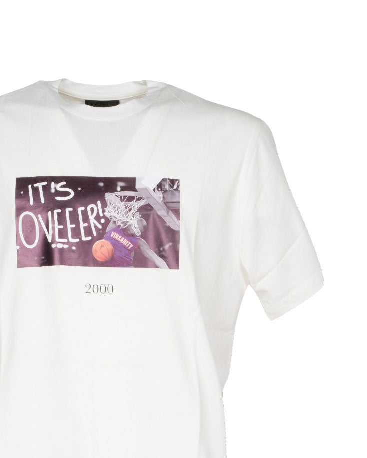 TSHIRT IT'S OVER BIANCO