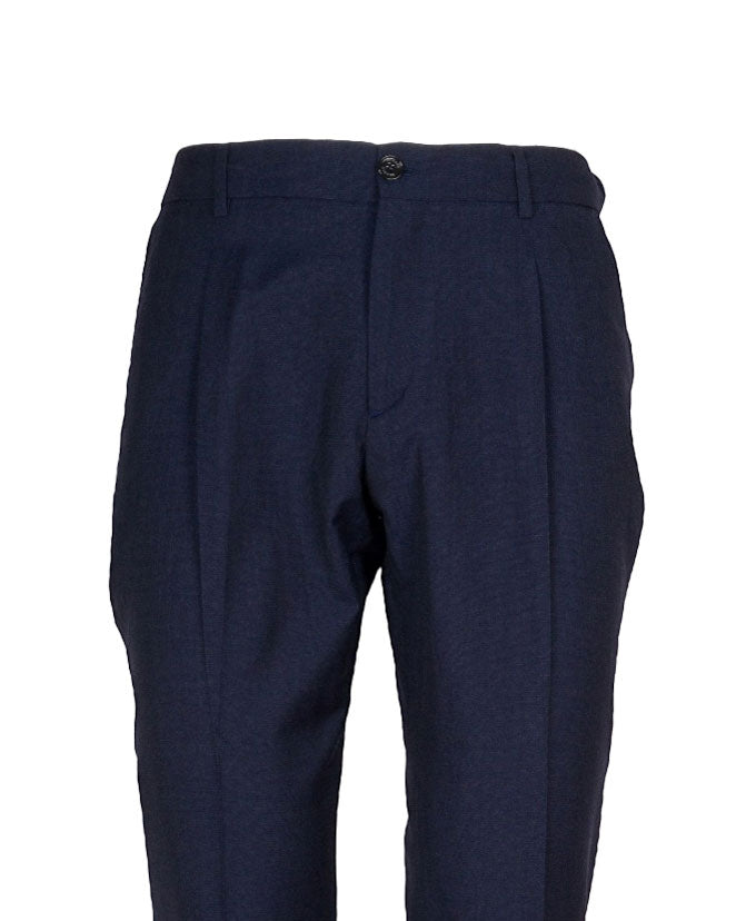 PANTALONI CON PINCES RICCARDO BLUE