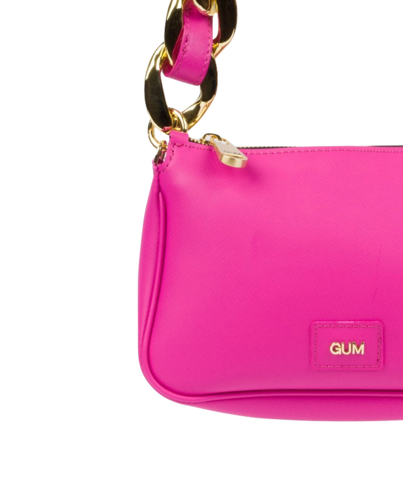 BORSA A SPALLA MEDIA FUCSIA