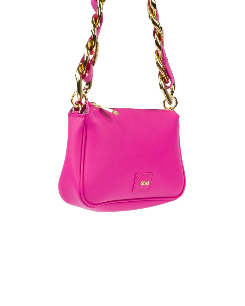 BORSA A SPALLA MEDIA FUCSIA