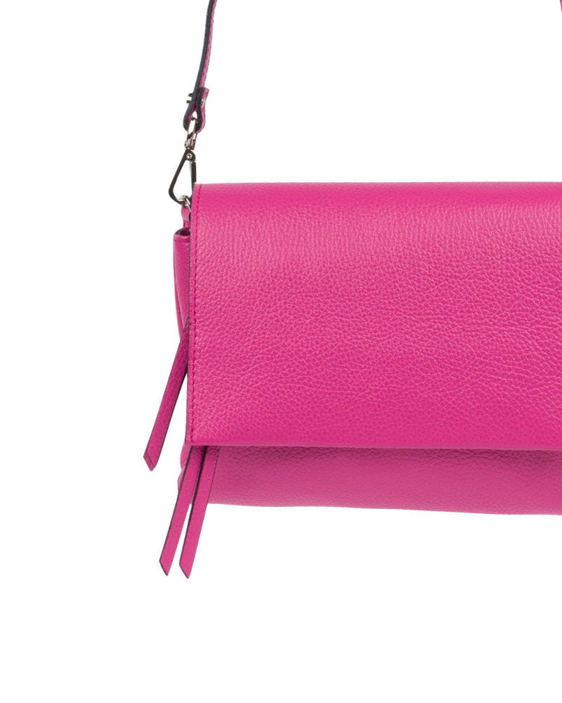 BORSA A TRACOLLA THREE FUCSIA