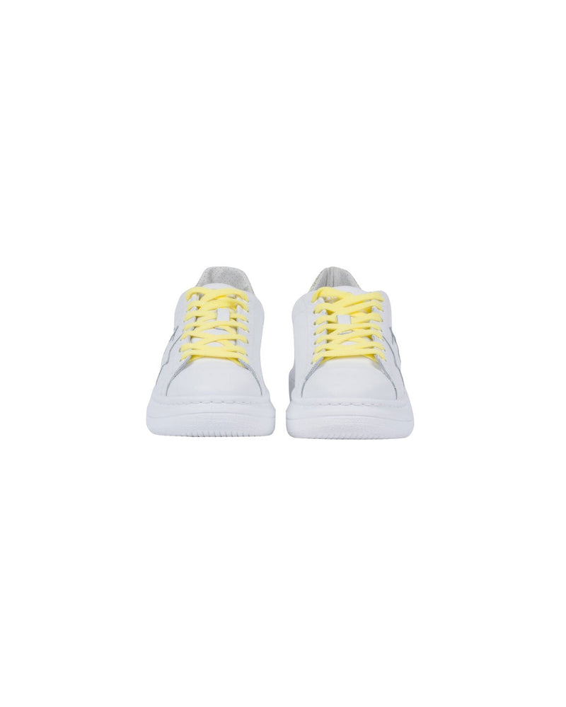 SNEAKER PRINCESS BIANCO GLITTER GIALLO