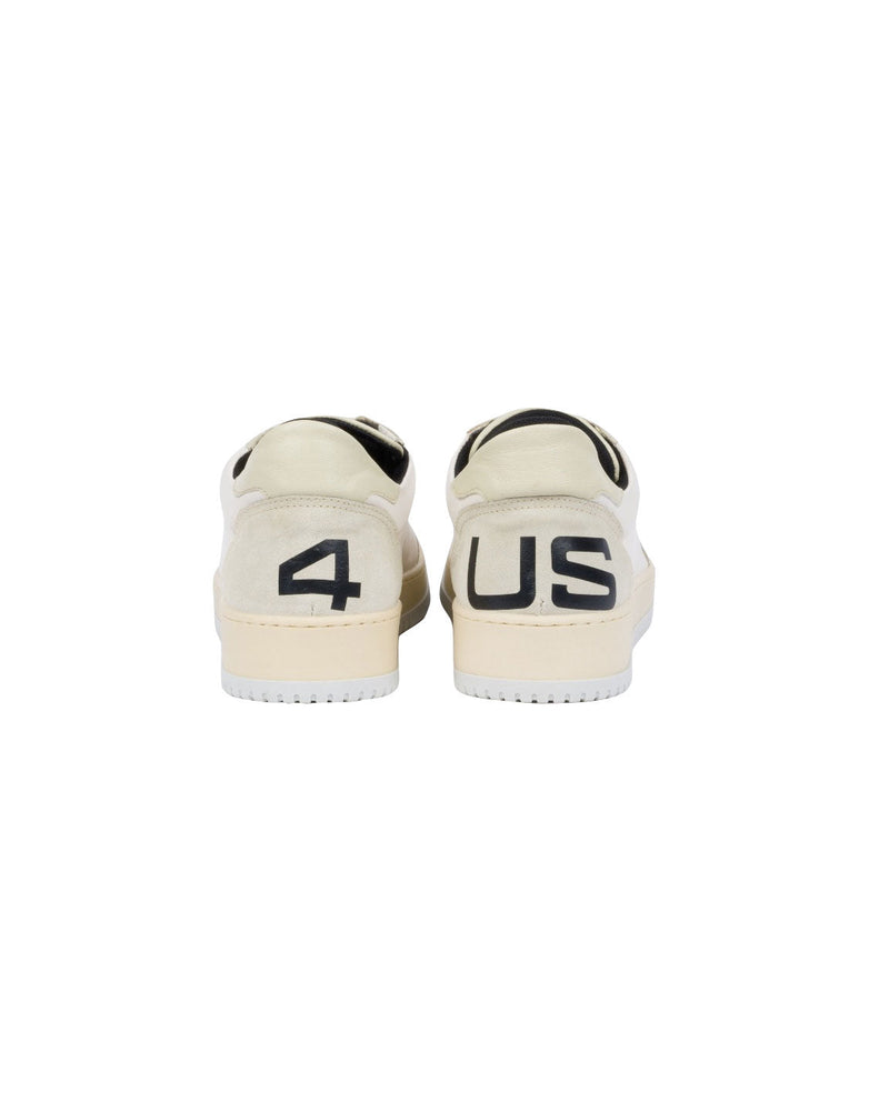 SNEAKERS BEIGE CON LOGO NERO