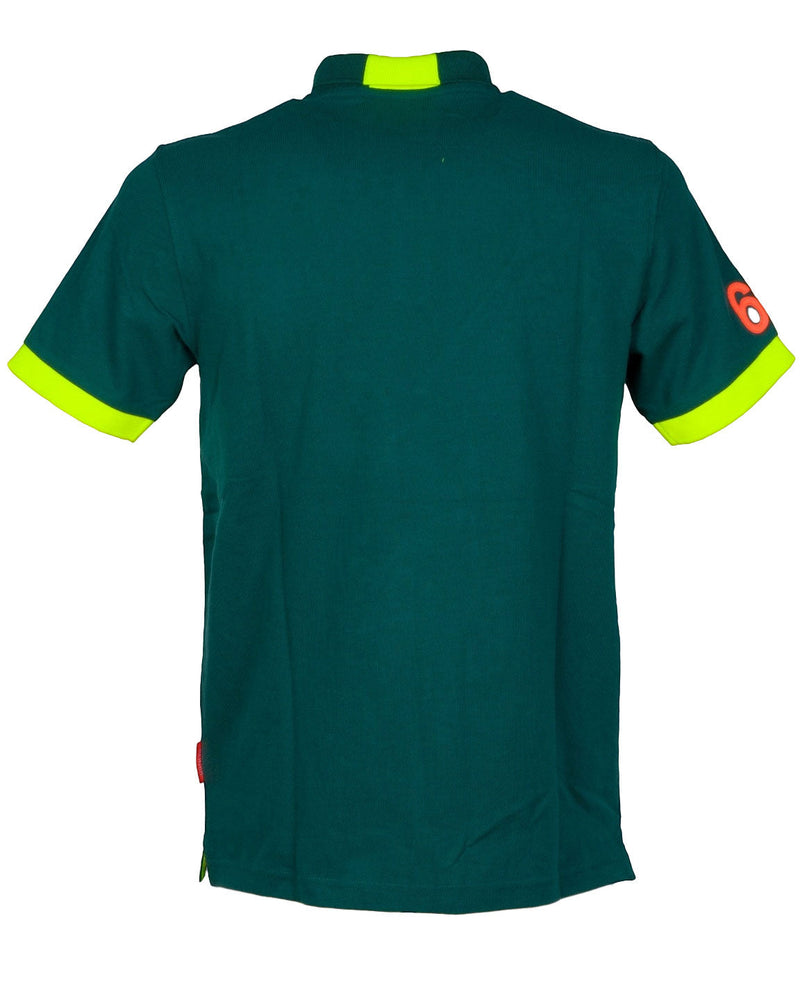 POLO LOGO FLUO VERDE INGLESE