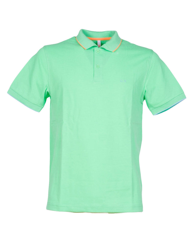 POLO SMALL STRIPE VERDE ACQUA