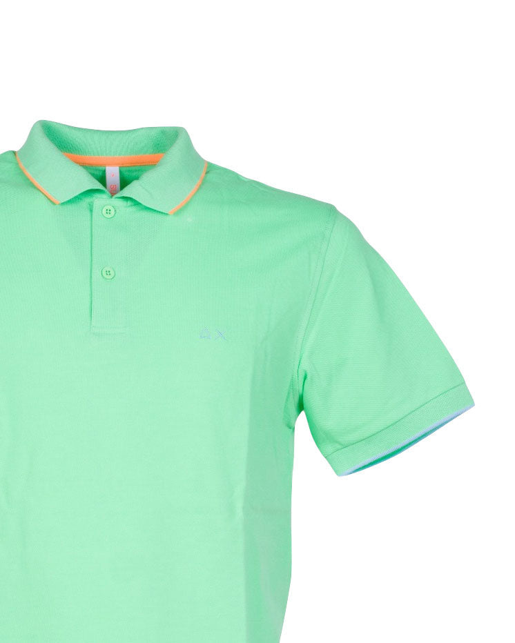 POLO SMALL STRIPE VERDE ACQUA