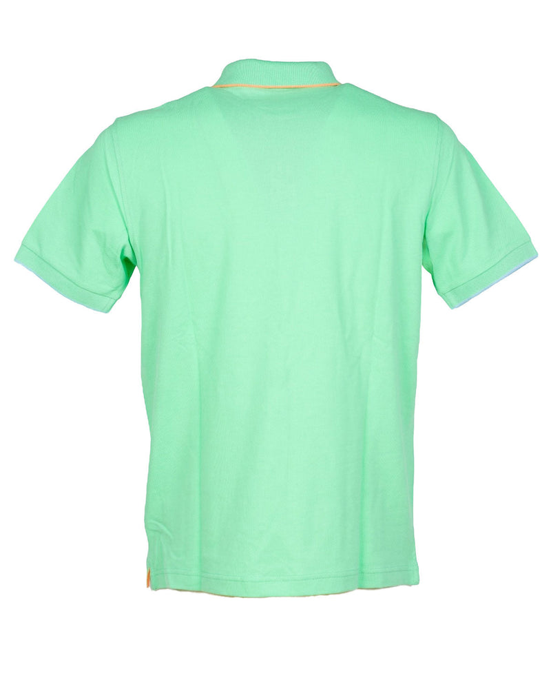 POLO SMALL STRIPE VERDE ACQUA