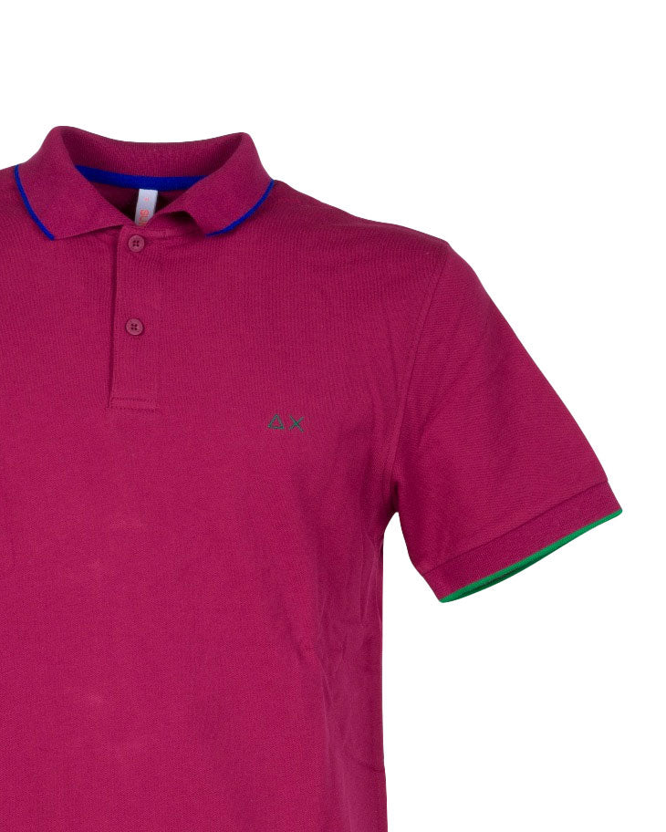 POLO SMALL STRIPE BORDEAUX