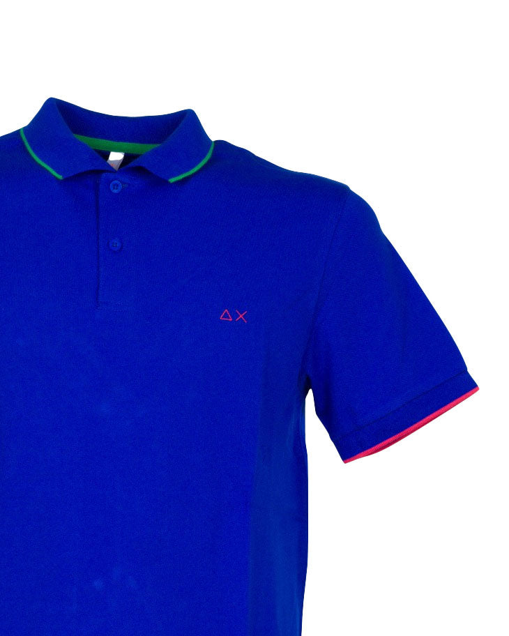 POLO SMALL STRIPE BLU ROYAL