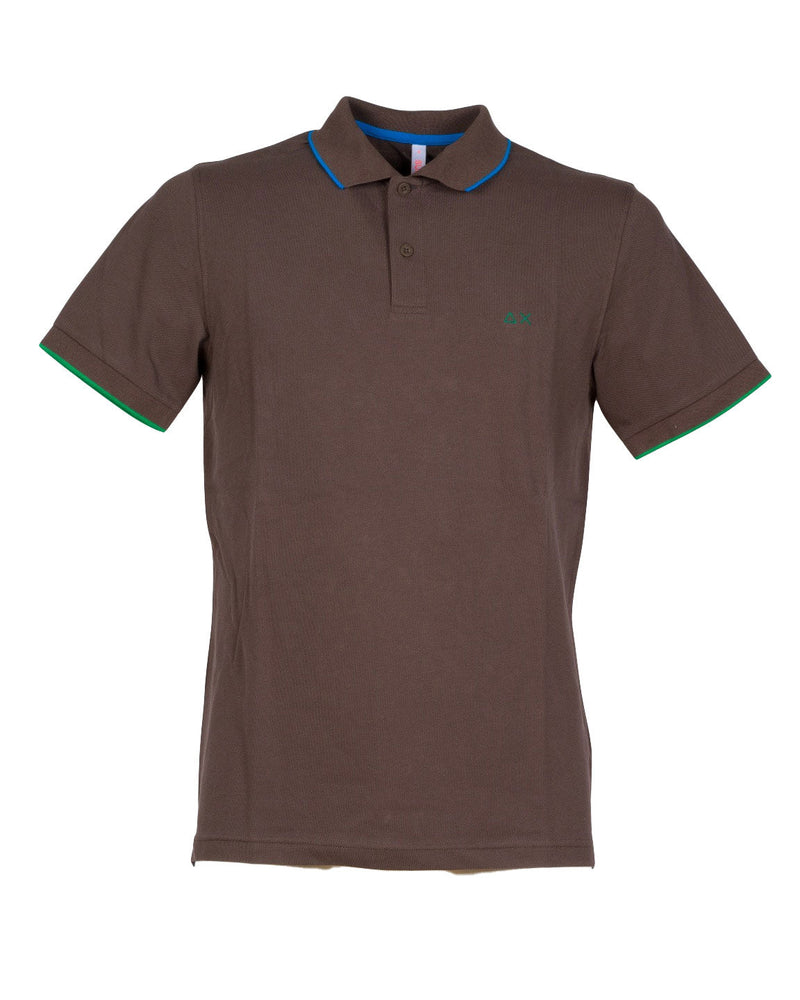 POLO SMALL STRIPE MARRONE