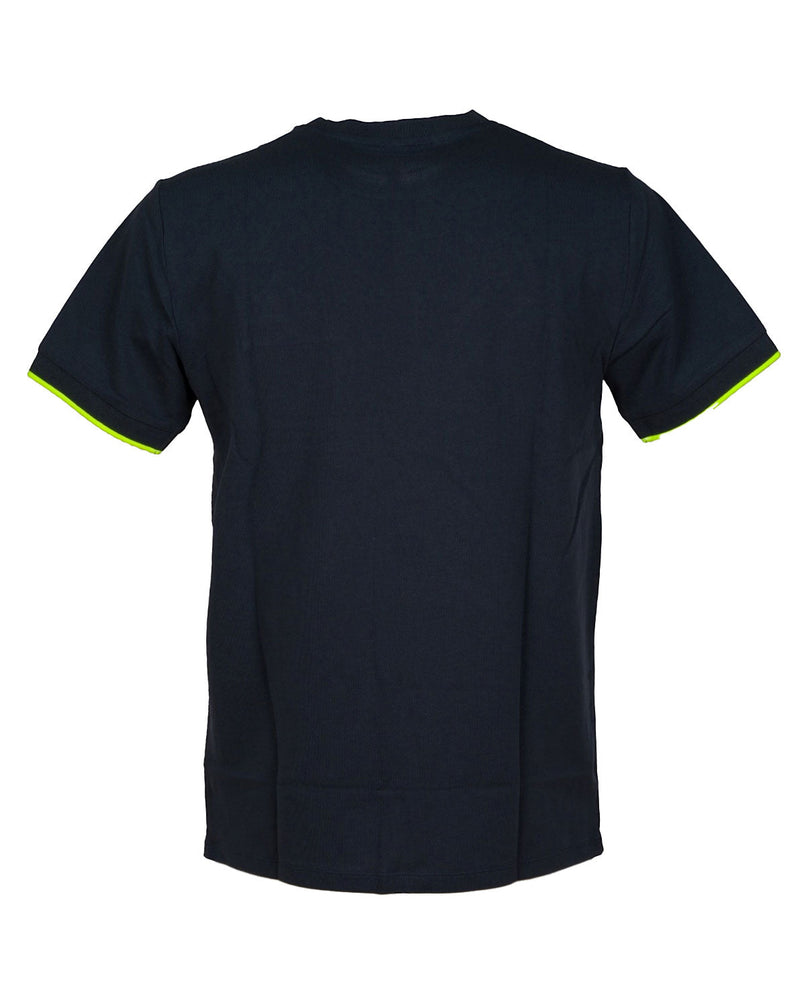 T-SHIRT SMALL CON TASCHINO BLU INCHIOSTRO