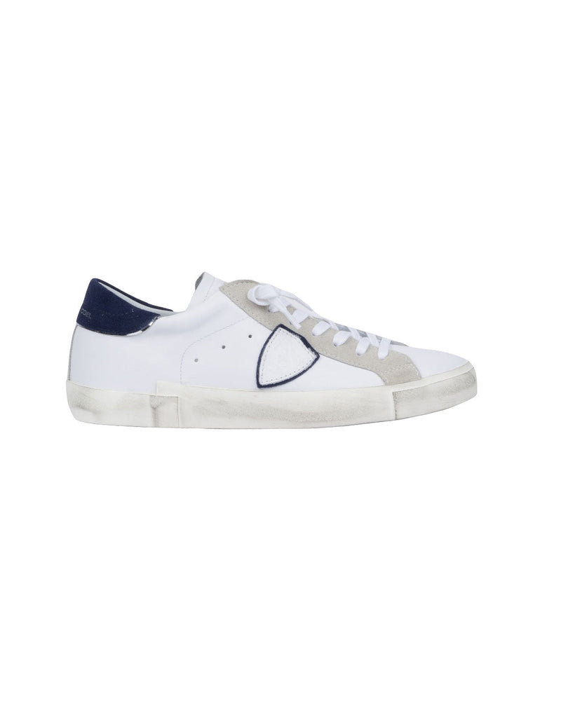 SNEAKERS PRSX BIANCO RIPORTO BLU