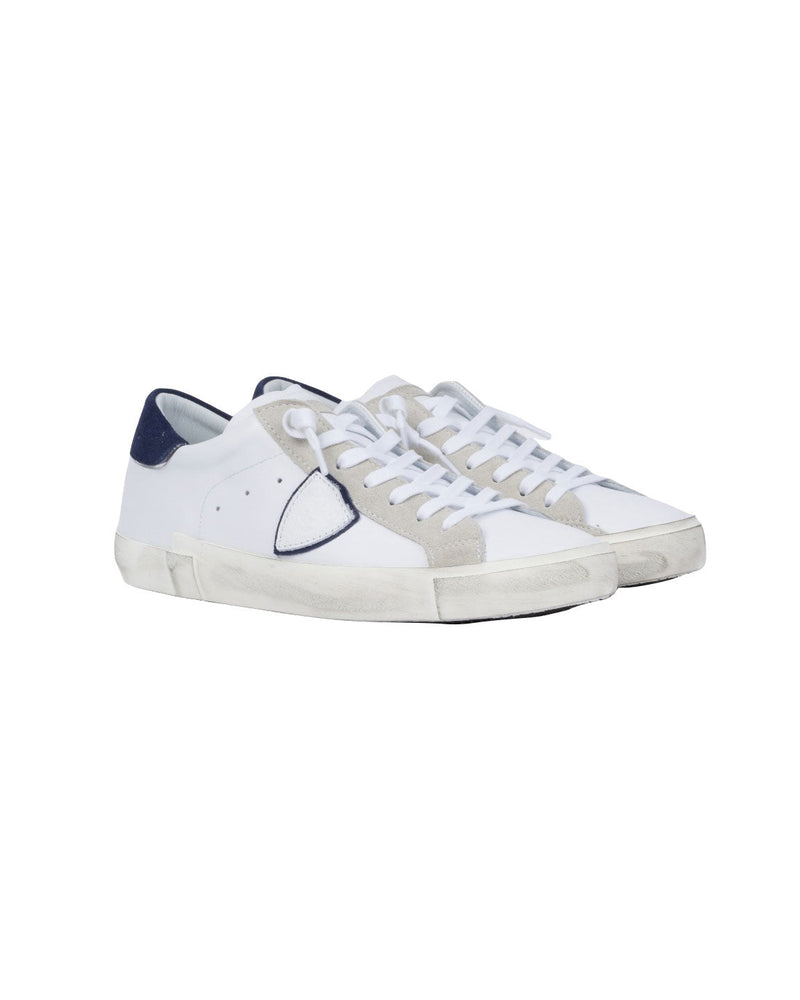 SNEAKERS PRSX BIANCO RIPORTO BLU