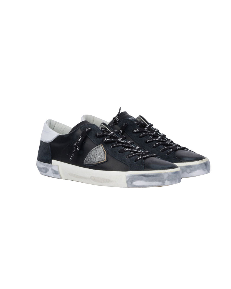 SNEAKERS PRSX NERE RIPORTO BIANCO