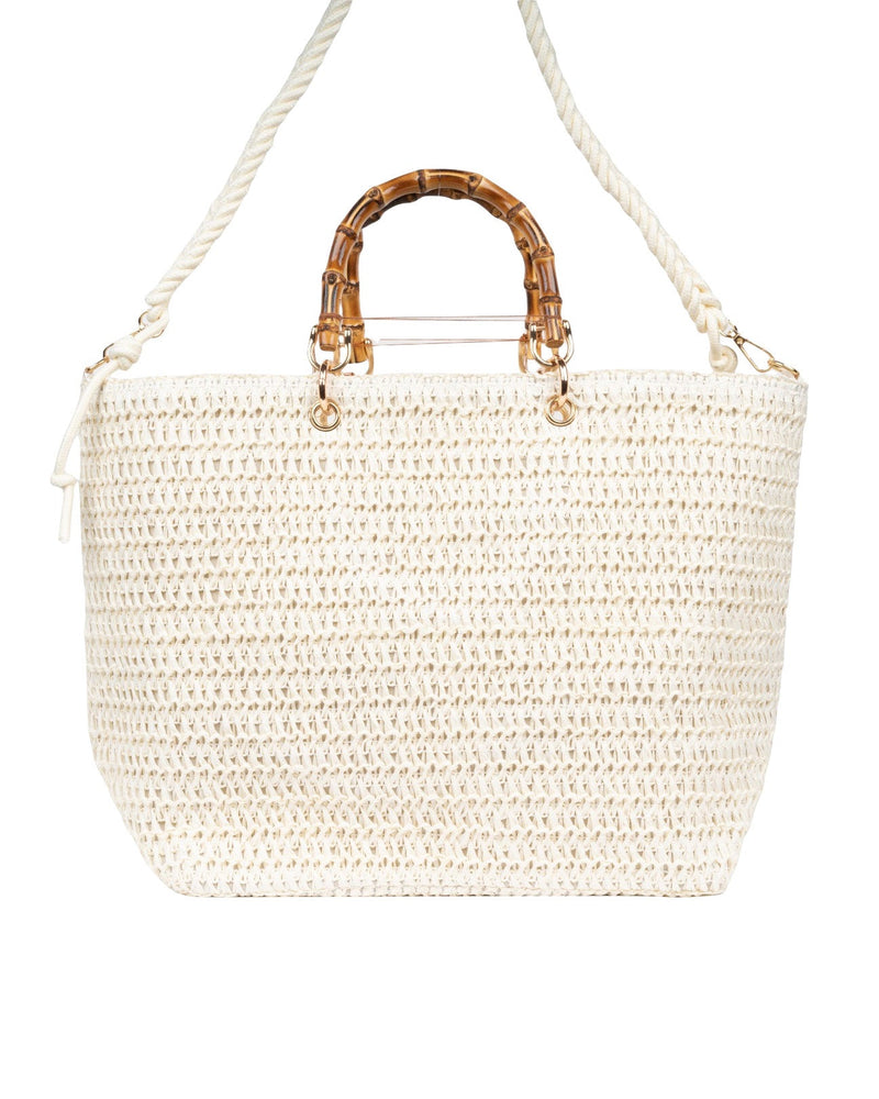 SHOPPER GRANDE BEIGE INTRECCIATA