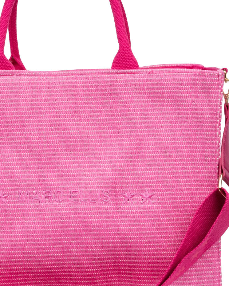 SHOPPER IN RAFIA FUCSIA