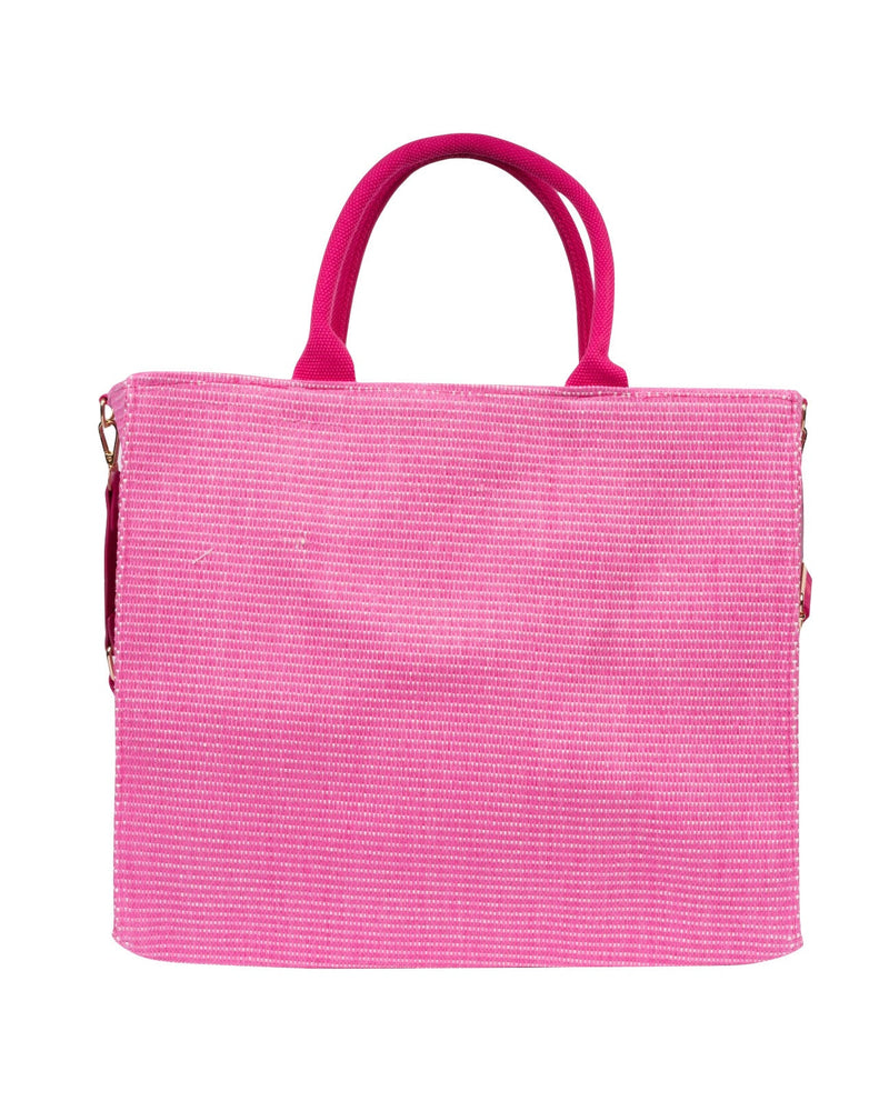 SHOPPER IN RAFIA FUCSIA