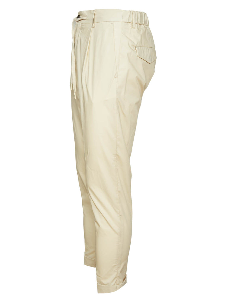 PANTALONI OFF WHITE CON LACCIO