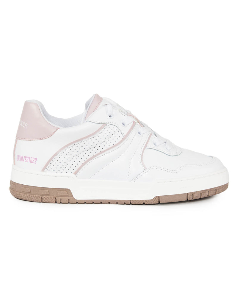 SNEAKERS BIANCHE CON INSERTI ROSA