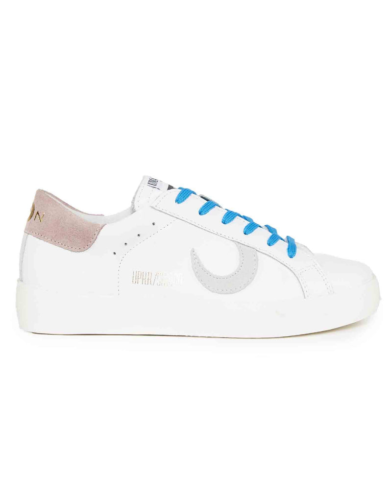 SNEAKERS BIANCHE CON LACCI AZZURRI