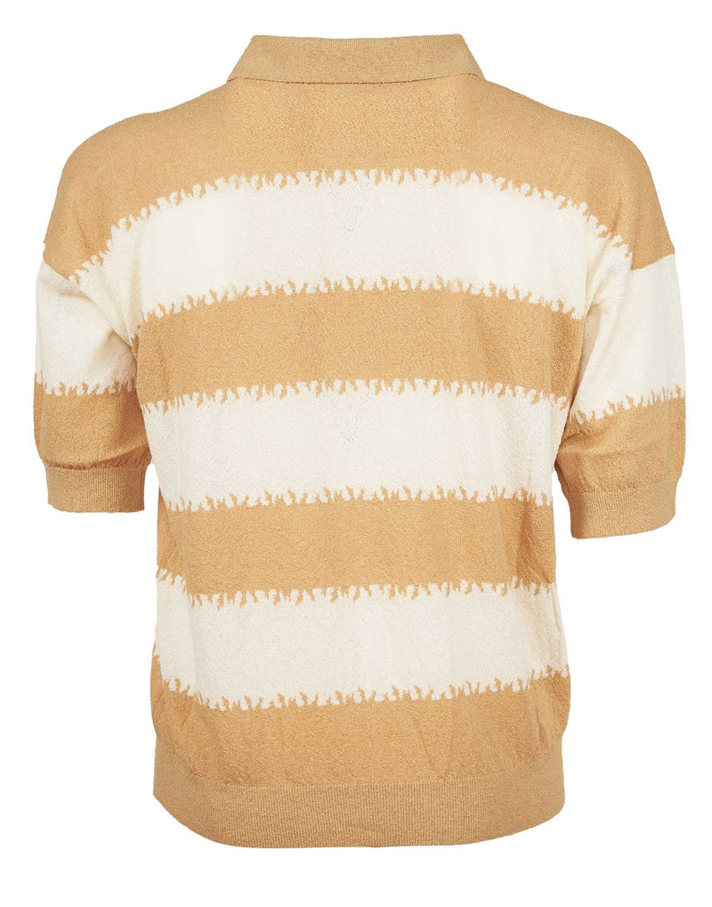 POLO LANA CHEVRON BEIGE