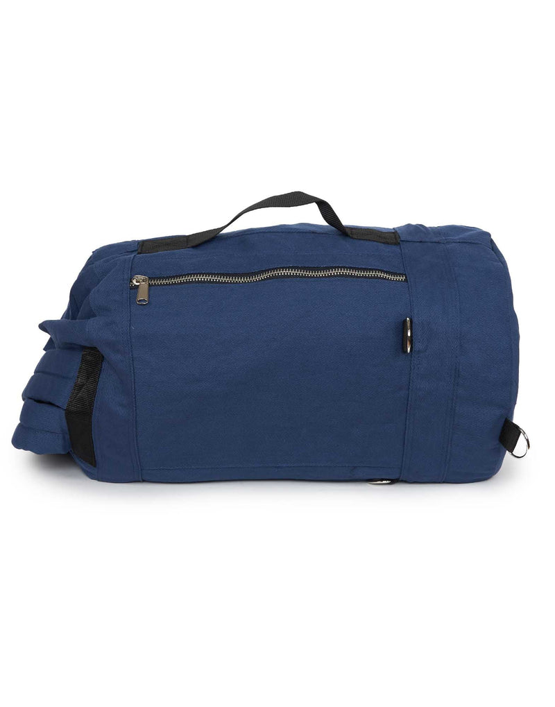 BORSA ZAINO BLUE CON SCRITTA BIANCA