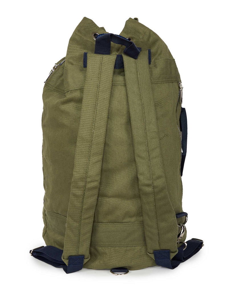 BORSA ZAINO VERDE MILITARE CON SCRITTA BLUE