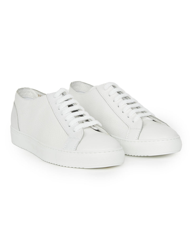 SNEAKERS IN PELLE BIANCA