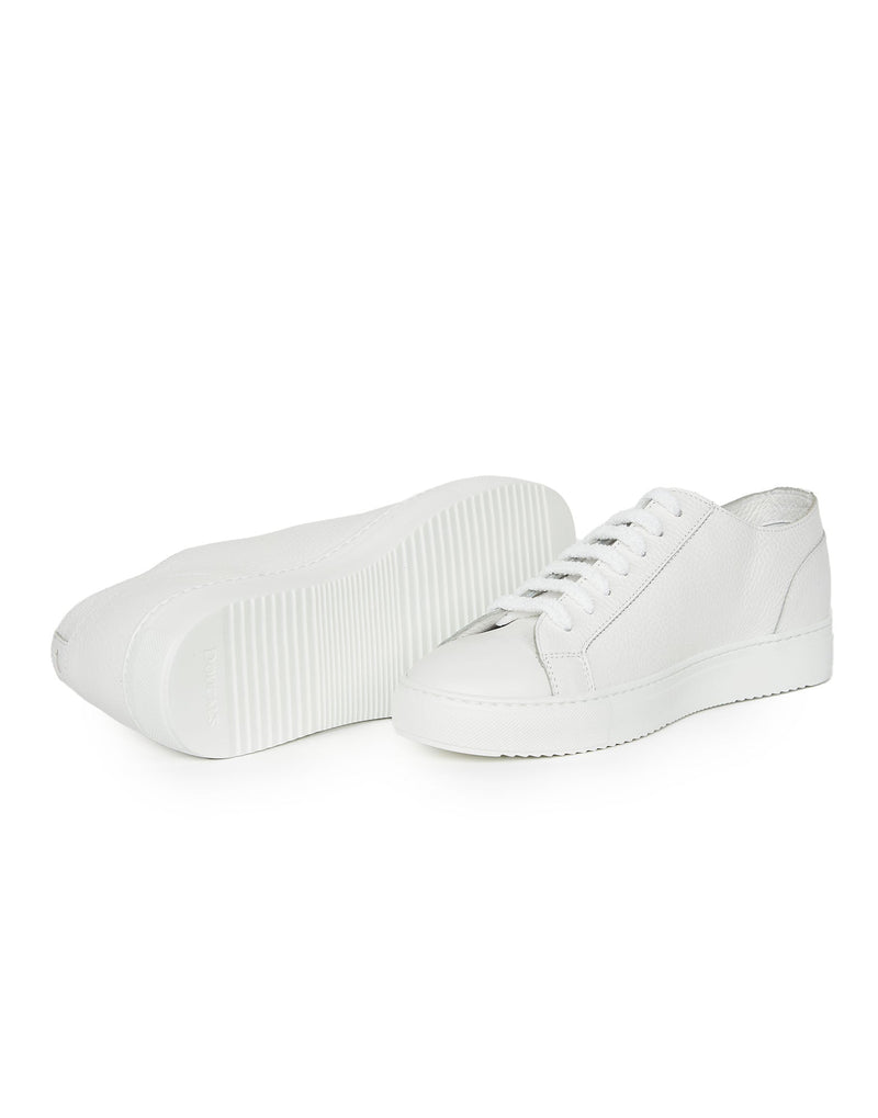 SNEAKERS IN PELLE BIANCA