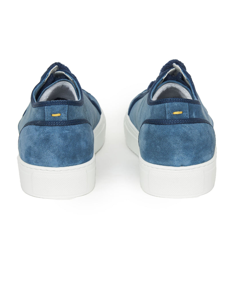 SNEAKERS BLU OCEANO CON PUNTALE GOMMATO