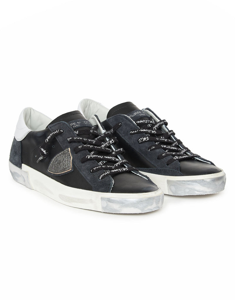 SNEAKERS PRSX NERE RIPORTO BIANCO