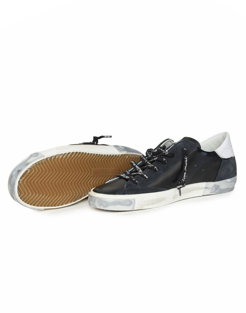 SNEAKERS PRSX NERE RIPORTO BIANCO