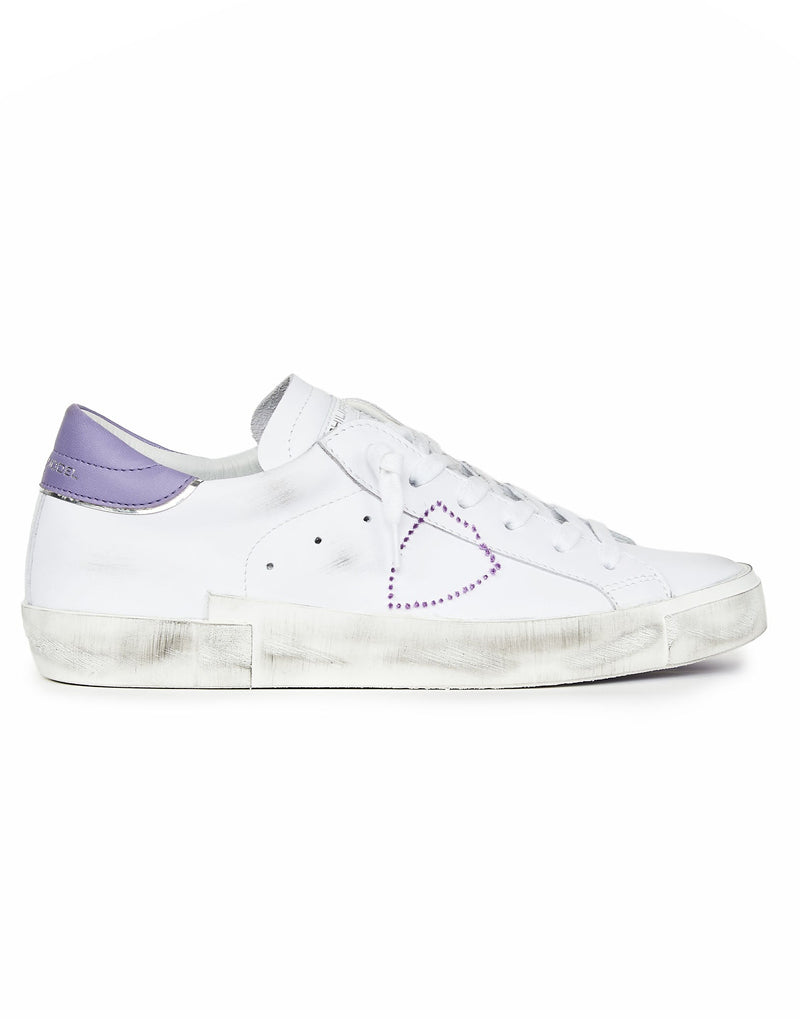 SNEAKERS PRSX BIANCO USED RIPORTO VIOLA