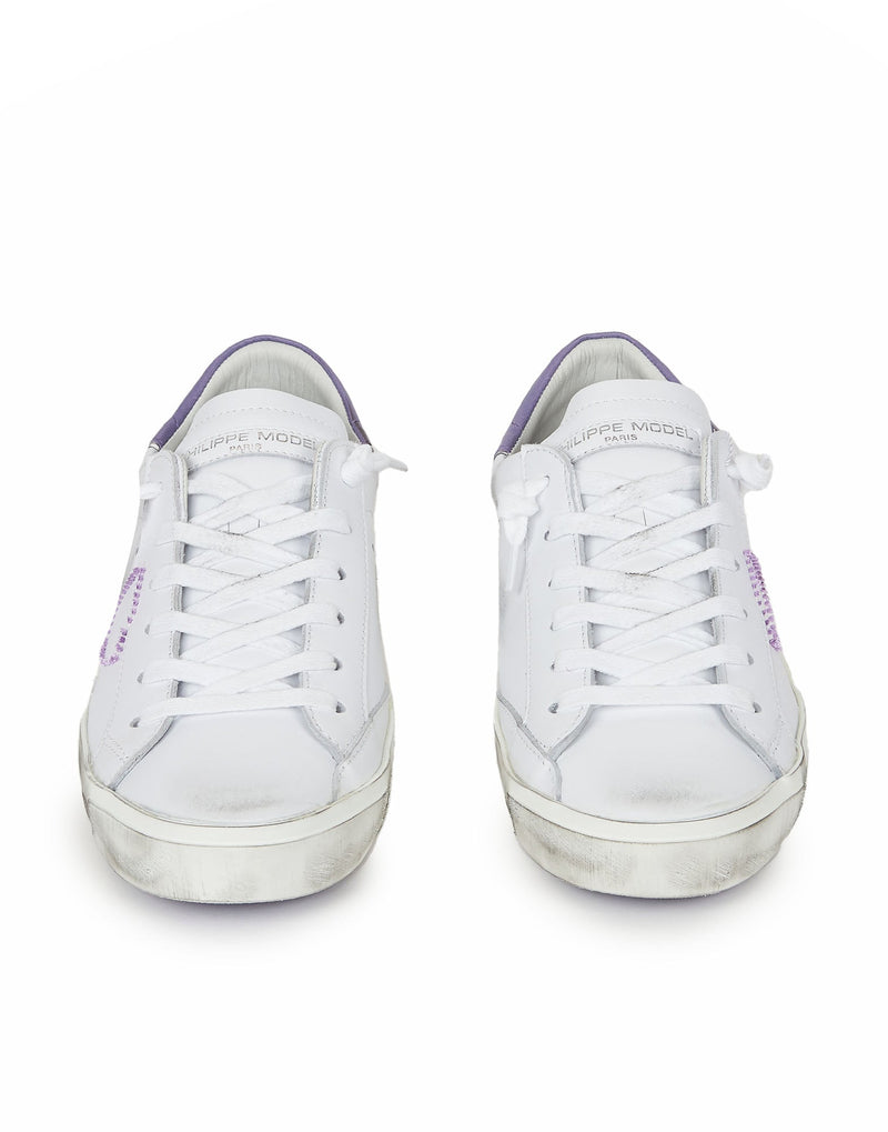 SNEAKERS PRSX BIANCO USED RIPORTO VIOLA