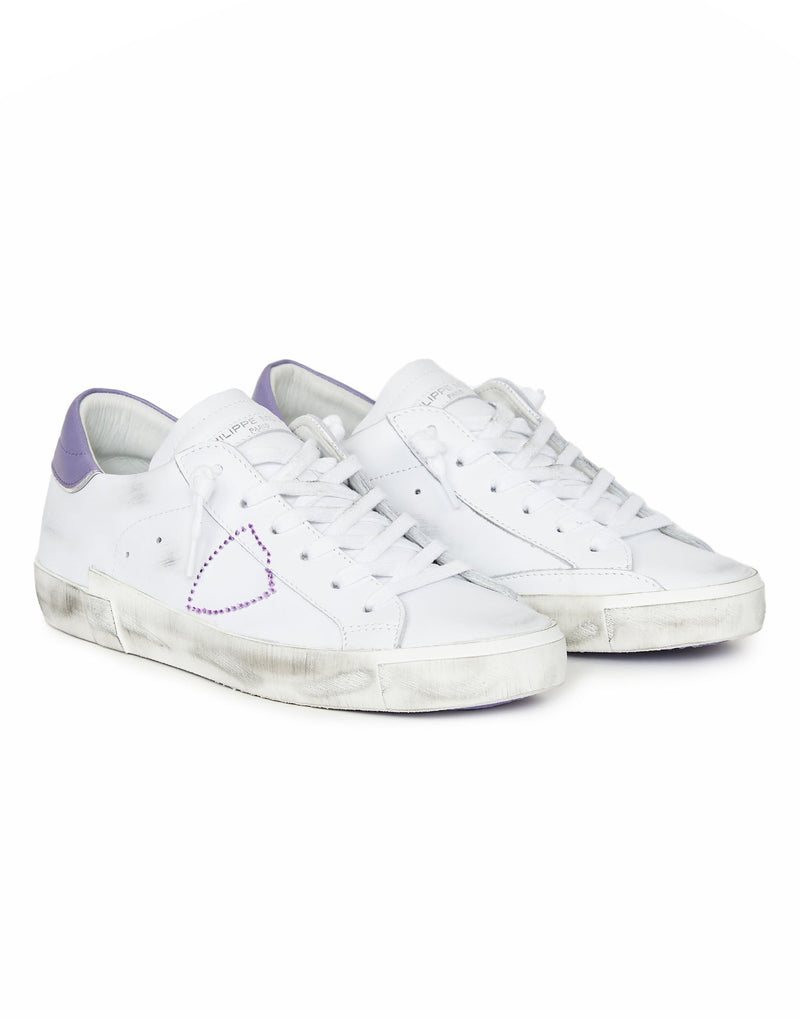 SNEAKERS PRSX BIANCO USED RIPORTO VIOLA