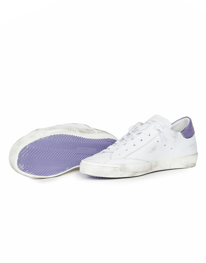 SNEAKERS PRSX BIANCO USED RIPORTO VIOLA