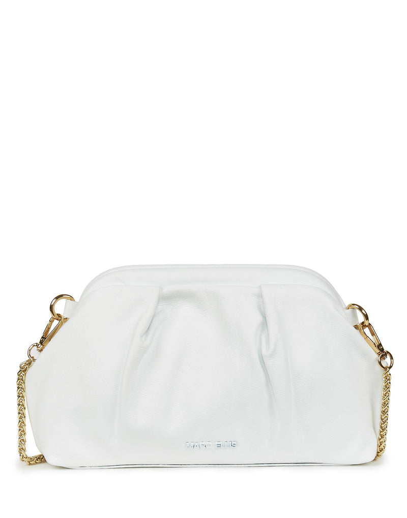 BORSA CLUTCH BIANCA CON TRACOLLA