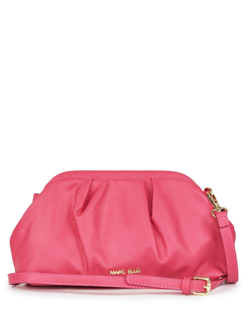 BORSA CLUTCH FUCSIA CON TRACOLLA