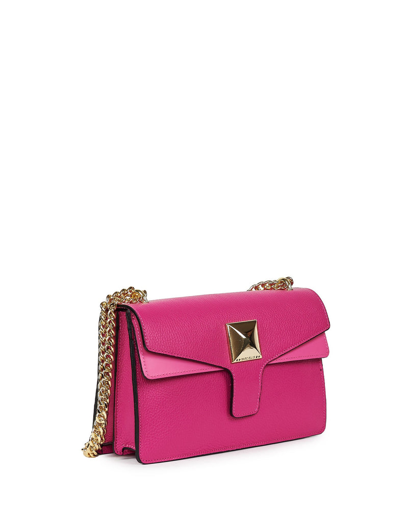 BORSA A TRACOLLA FUCSIA CON PATTA