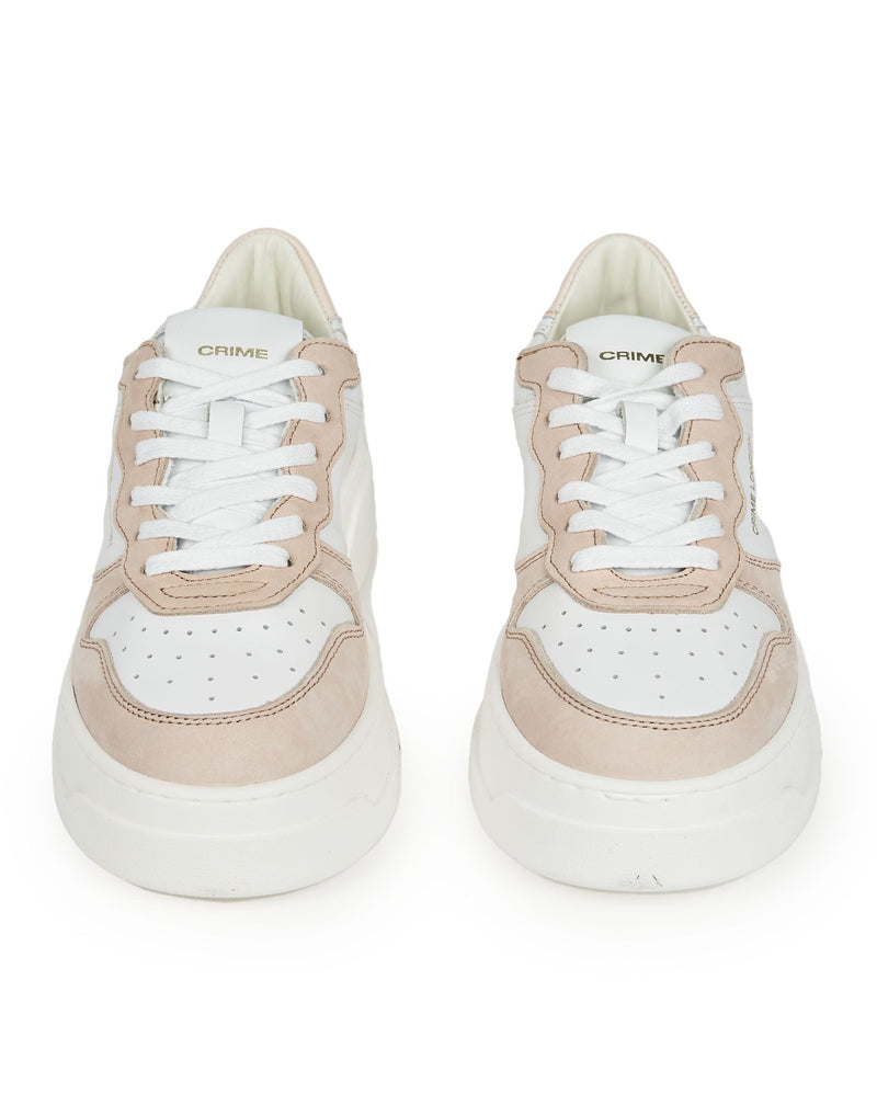 SNEAKERS LOW BIANCHE E ROSA