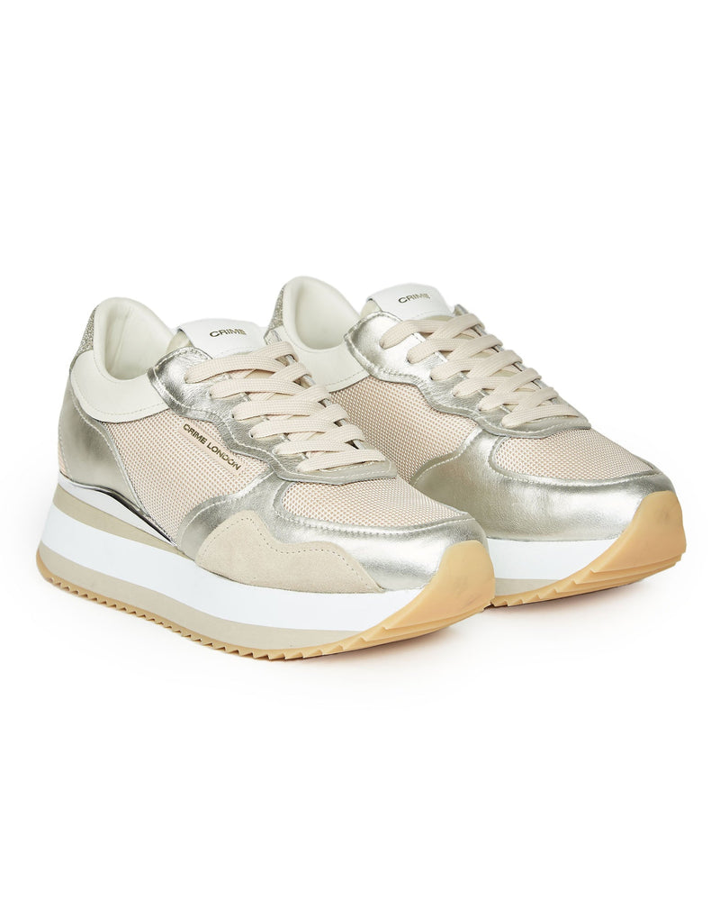 SNEAKERS ROSA E PLATINO