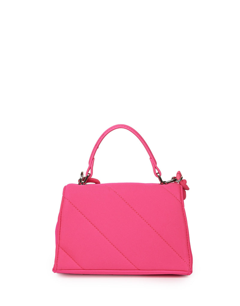 BORSA A MANO FUCSIA CON CATENA