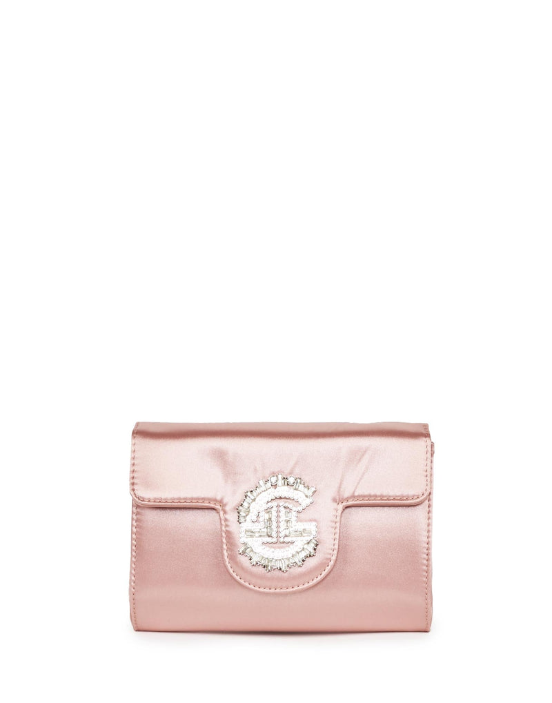 BORSA A TRACOLLA LOGO GIOIELLO ROSA