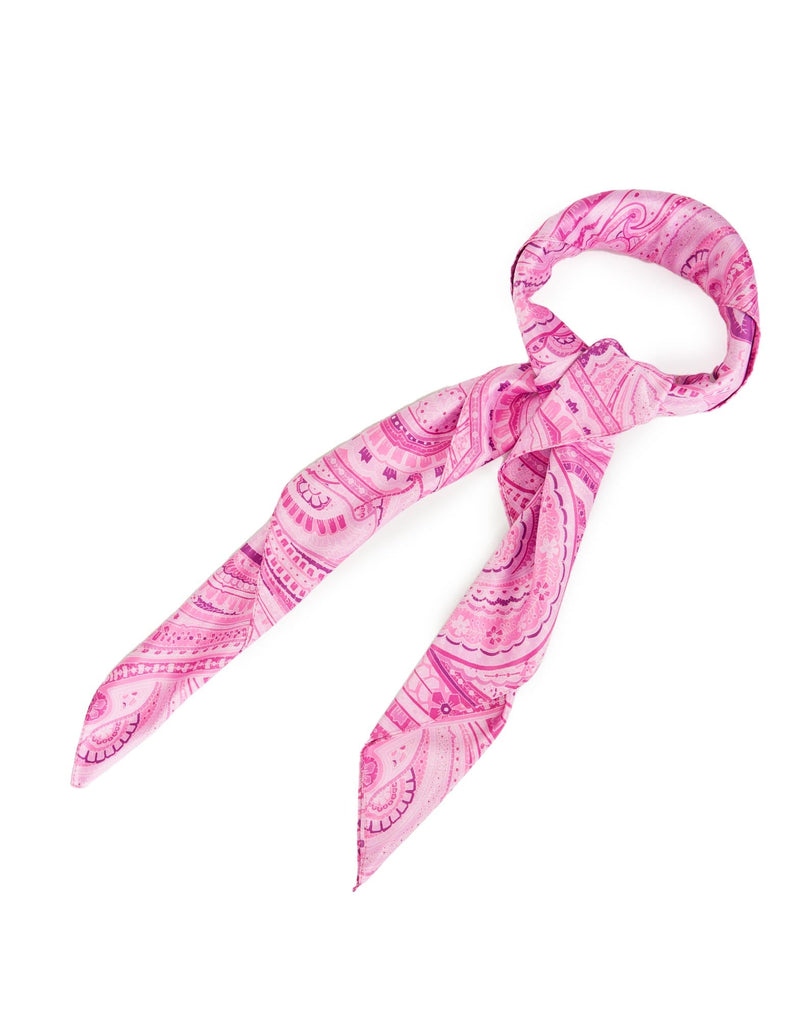 FOULARD ROSA STAMPA FANTASIA