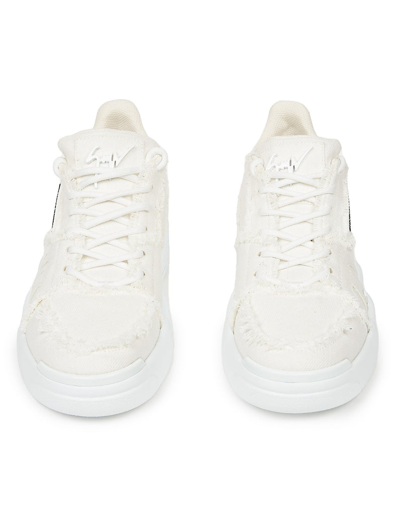 SNEAKERS MID TALON JEANS BIANCO