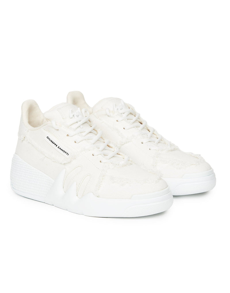 SNEAKERS MID TALON JEANS BIANCO