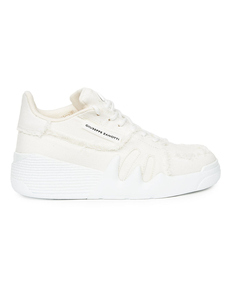 SNEAKERS MID TALON JEANS BIANCO