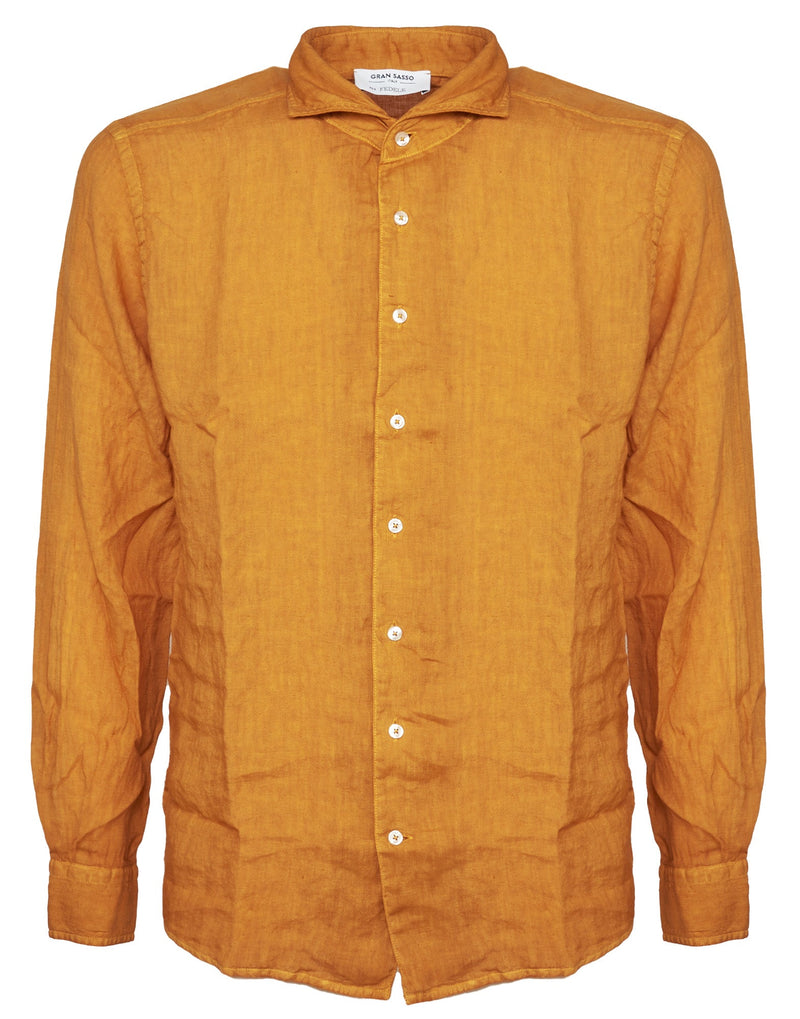 CAMICIA IN LINO ZUCCA