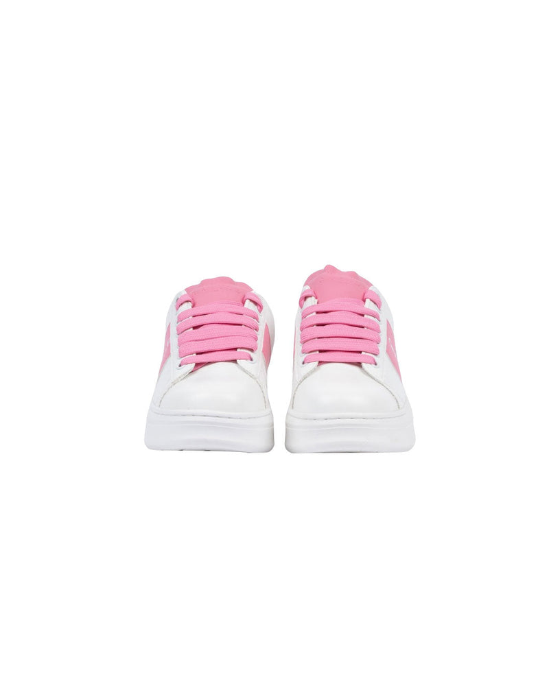 SNEAKERS BIANCHE CON FASCIA ROSA