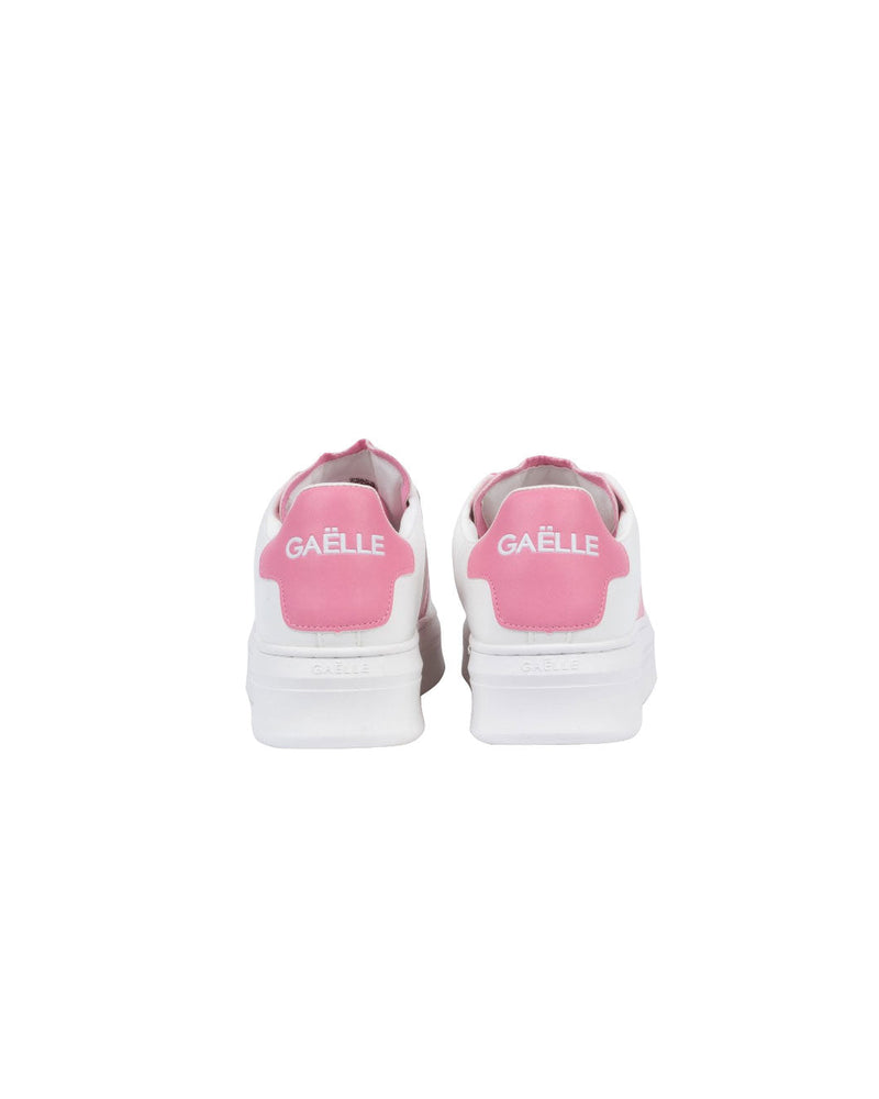 SNEAKERS BIANCHE CON FASCIA ROSA